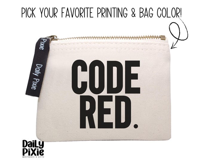 Fashionable Code Red Period Bag: The Stylish Solution for Carrying Your Period Essentials!