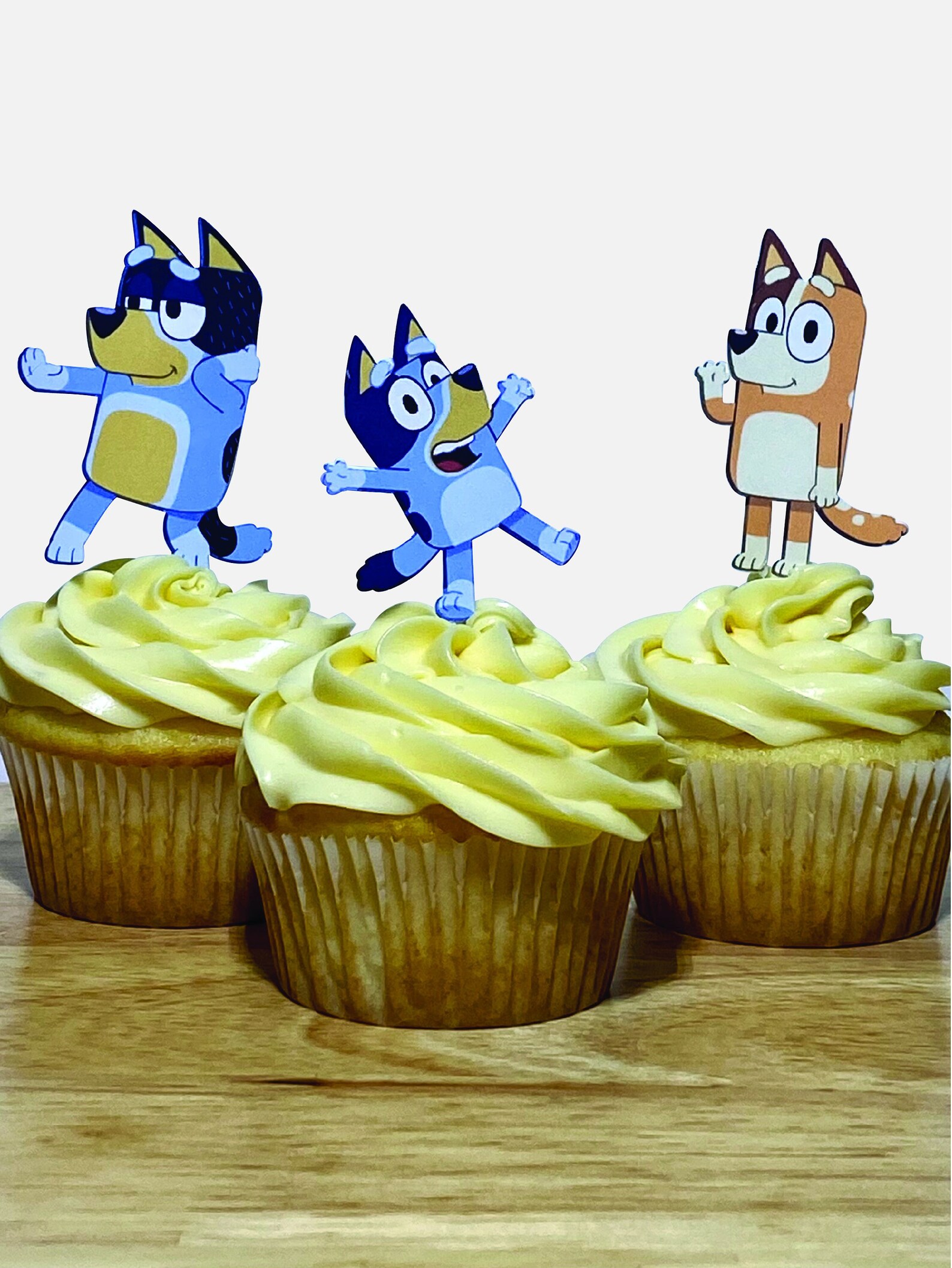 Bluey Inspired Birthday Cupcake Toppers Etsy New Zealand