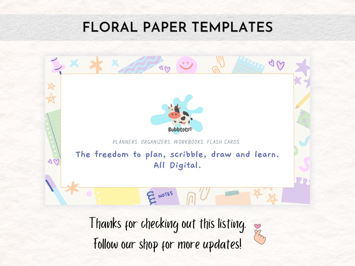Lavender Floral Stationery: Printable Note Paper (A4/US Letter ...