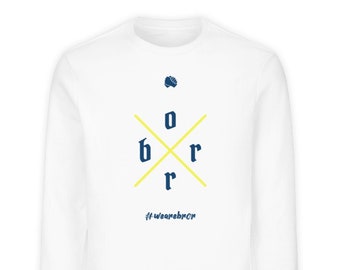 bror | Changer Sweatshirt, white  - Unisex Organic Sweatshirt