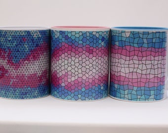 16.65EUR/piece Trans Pride Mug Set (3 Mugs) - White, Pink, Light Blue