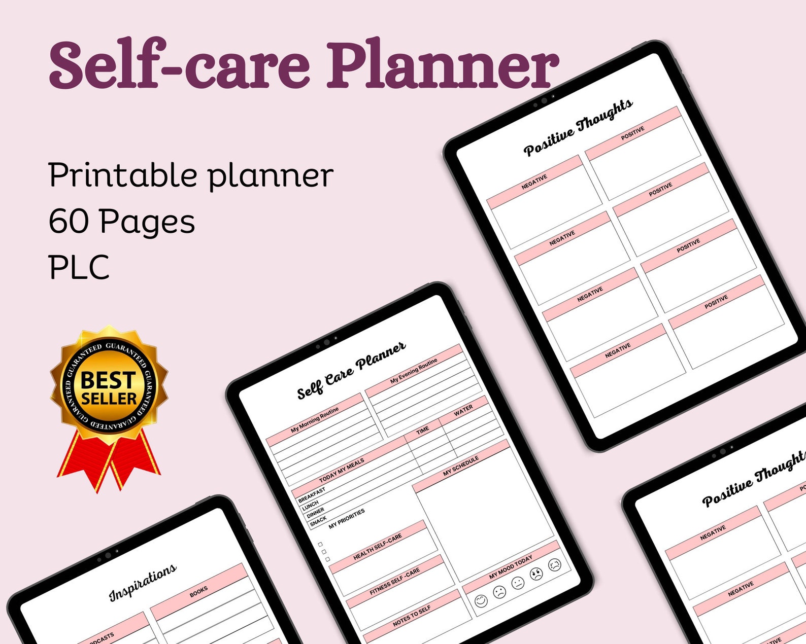 Self care Planner Printable Self love Journal Mental Health Worksheet
