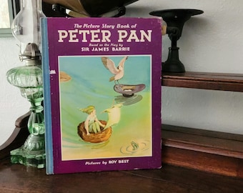 Peter Pan The Picture Story Hardcover Book 1931 Based on the Play by Sir James Barrie