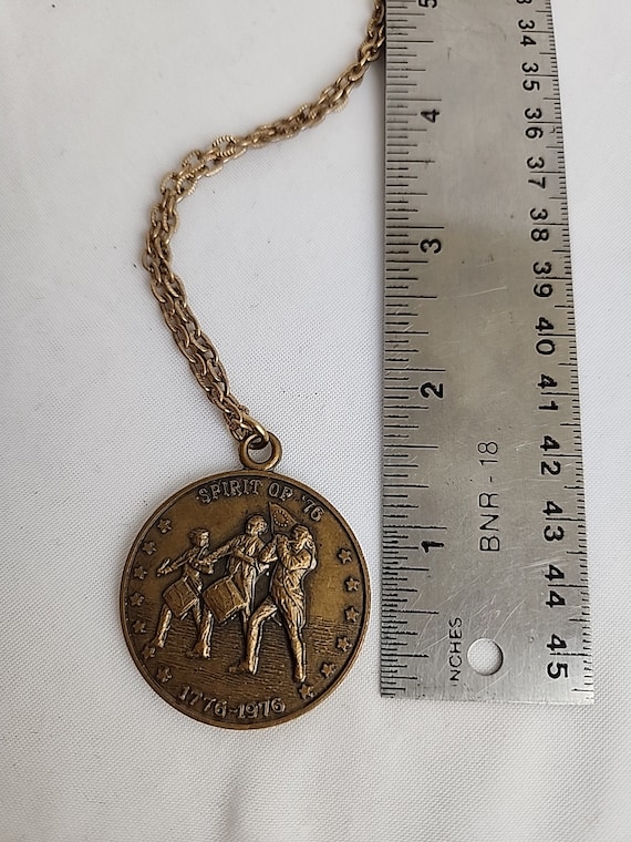 Vintage Bicentennial Pendant Necklace "Spirit of … - image 2