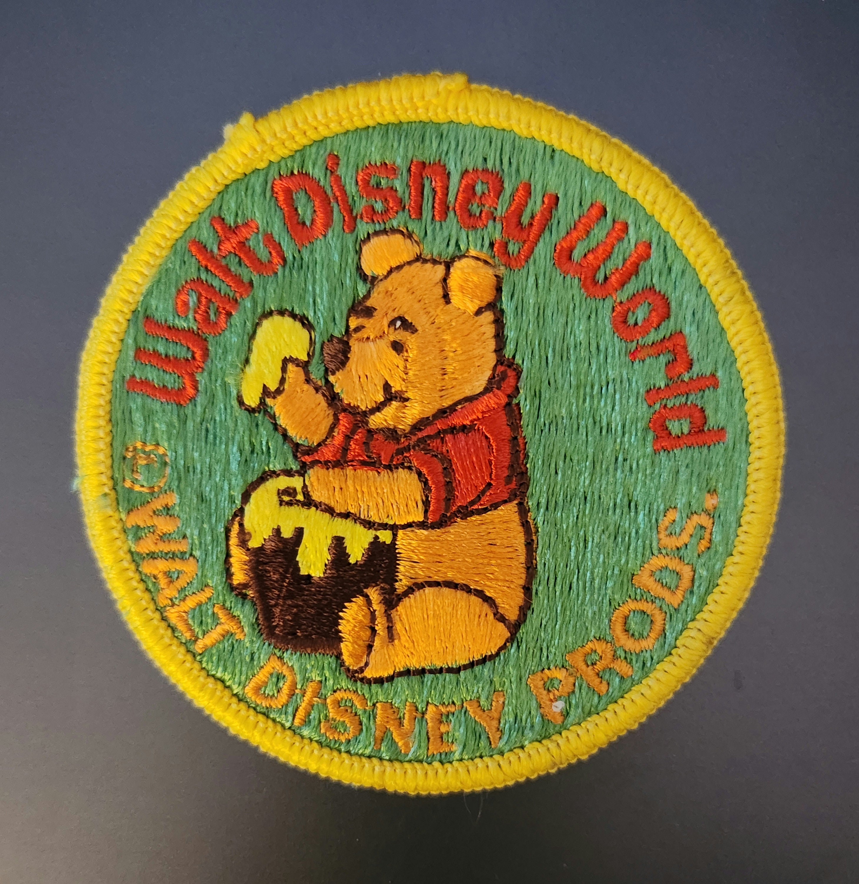 Tigger Iron On Patch Walt Disney World Disneyland Resort Winnie the Pooh  Vintage