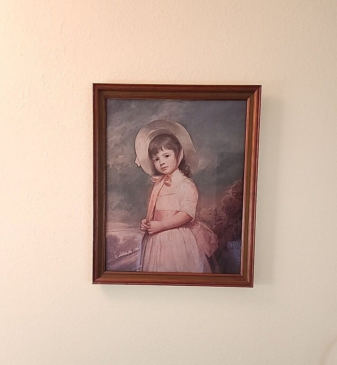 Miss Juliana Willoughby Framed Print George Romney Vintage Home Decor ...