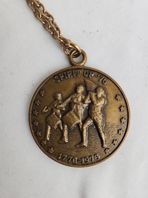 Vintage Bicentennial Pendant Necklace "Spirit of … - image 1