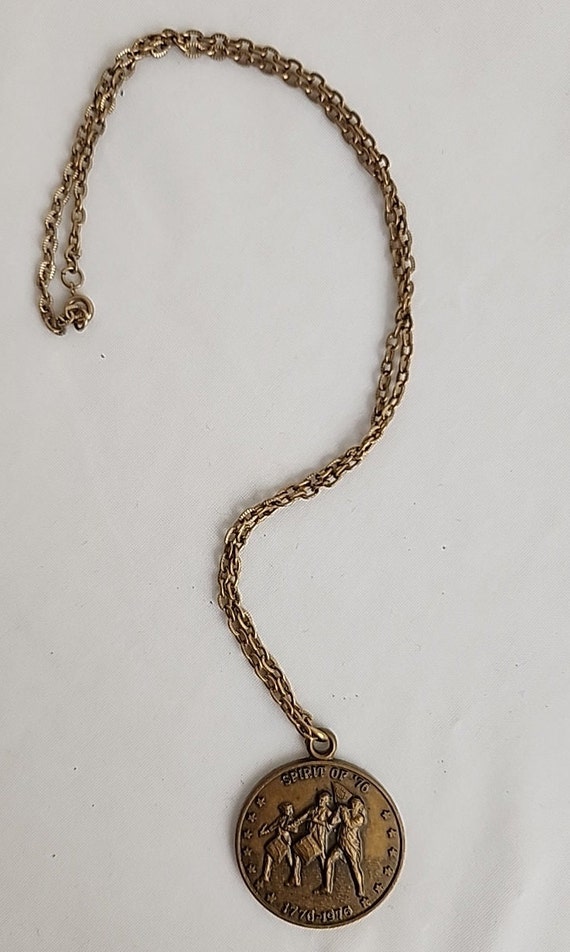 Vintage Bicentennial Pendant Necklace "Spirit of … - image 5