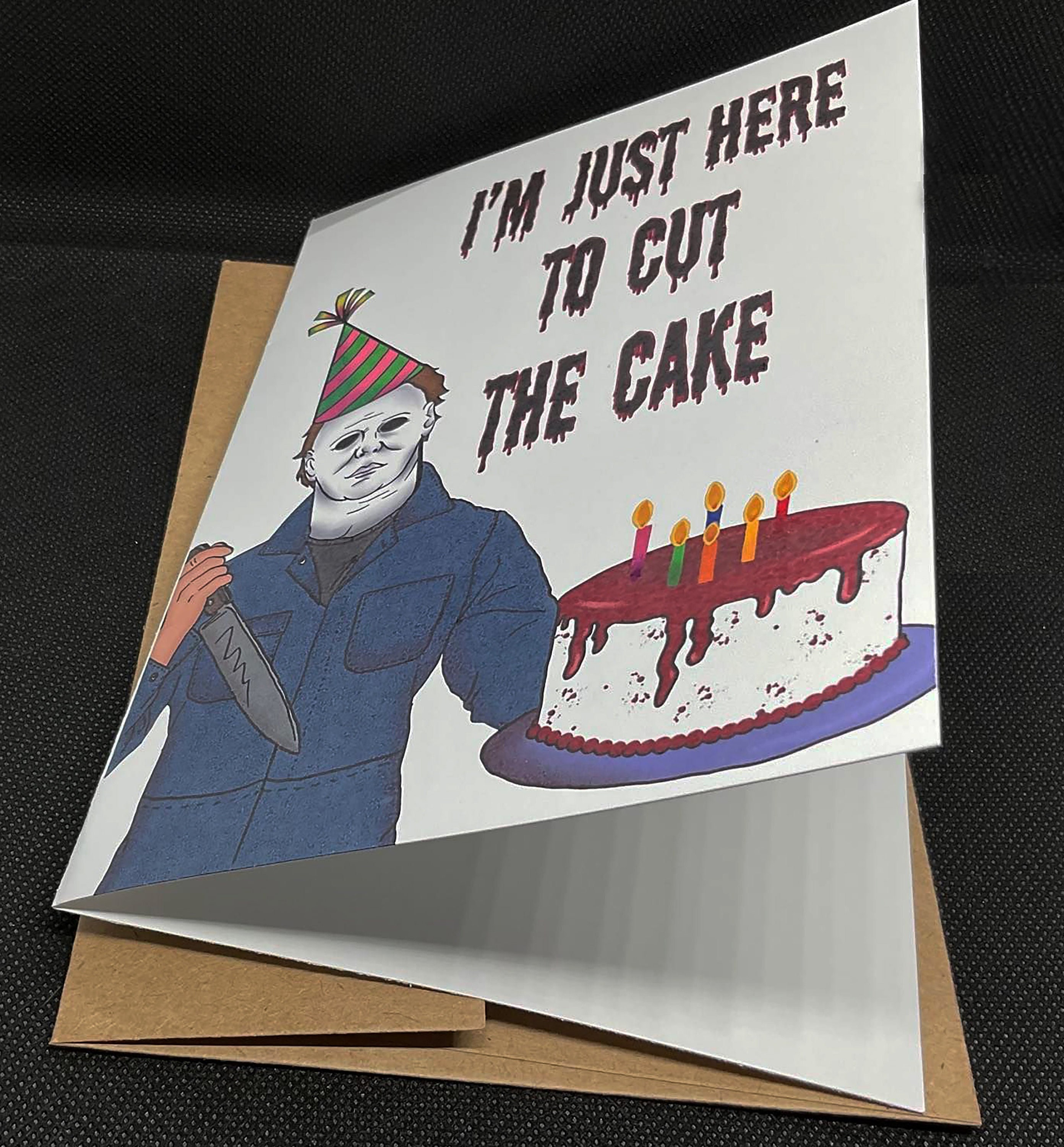 Michael Myers Birthday Card-horror Birthday Card-greeting Cards-special