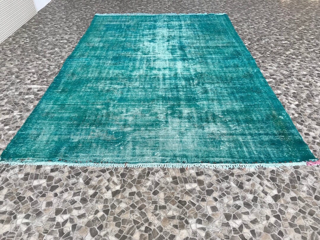 Faded Aztec Rug Oriental Turkish Rug, Vintage Rug, Faded Rug, Aztec Rug, Oushak Rug ...