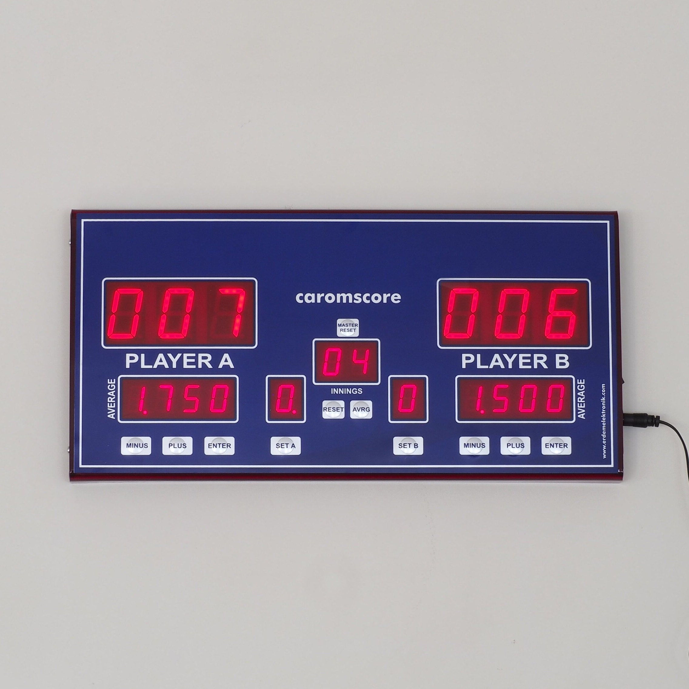 Buy 3-cushion Carom Billiards Scoreboard Online in India