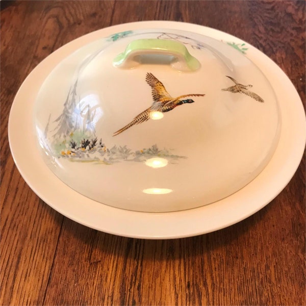 Vintage Royal DOULTON COPPICE Pheasant Design Lidded Tureen Dish 40s/50s 5803