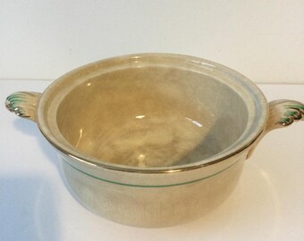 Vintage 1930s BURLEIGH WARE 'Tudor' Small Serving Bowl Dish Vegetables or Sauce tureen