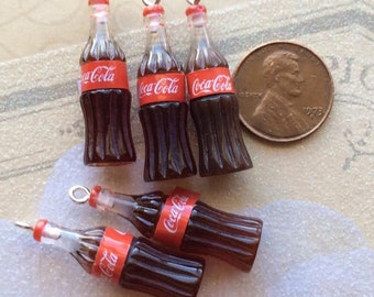 Sterling Silver 3D 10x6mm Single Can of Cola Soda Charm Sterling Silver 3D 10x6mm Single Can of Cola Soda Charm