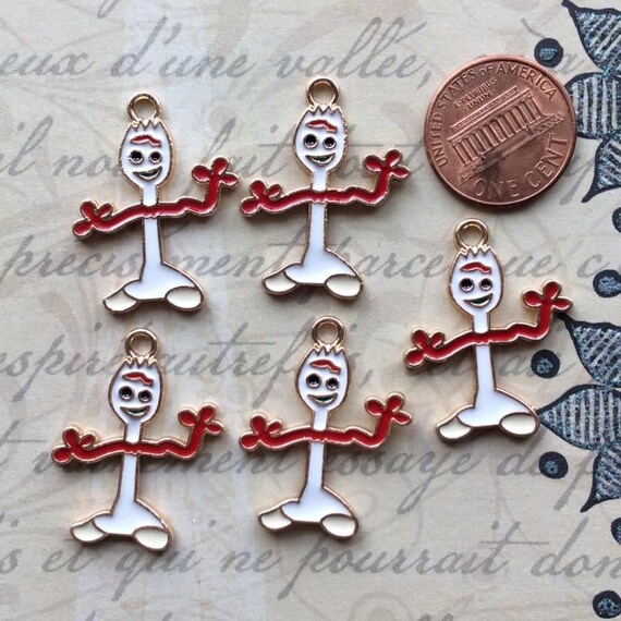 forky enamel pin