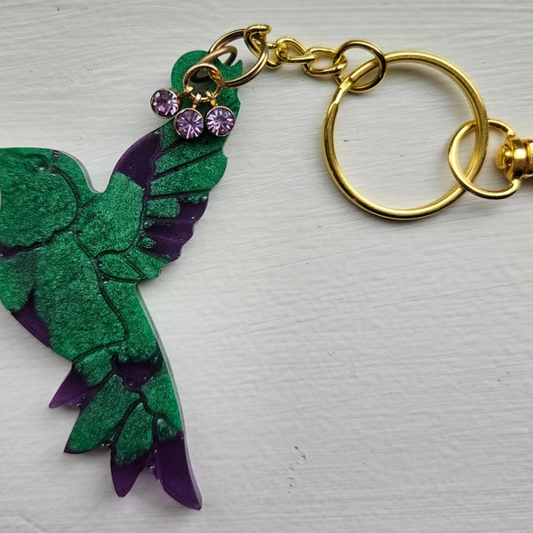 Alcohol Ink Keychain - Etsy