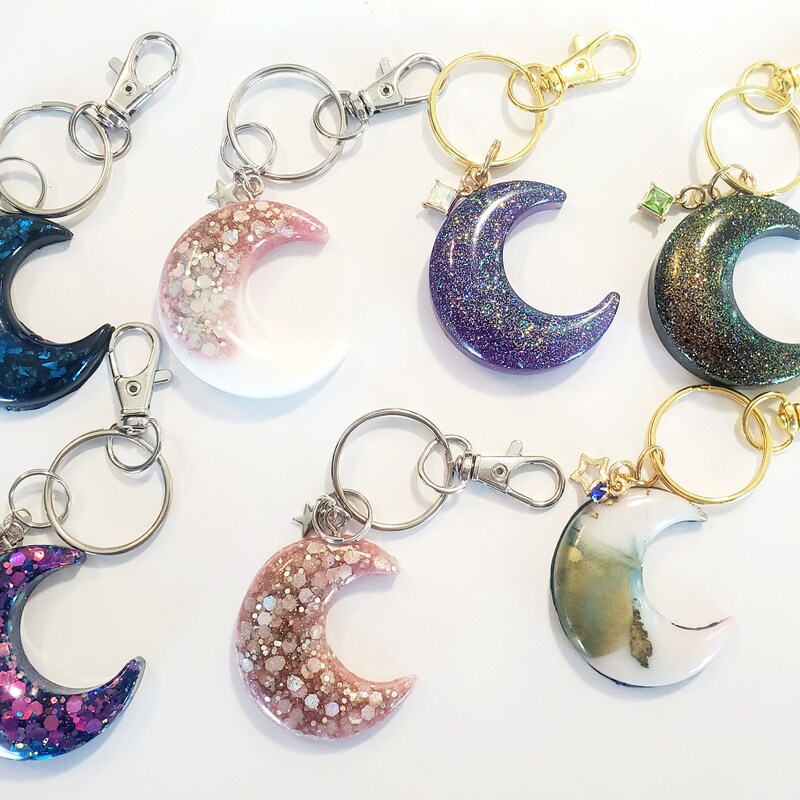 Alcohol Ink Keychain - Etsy