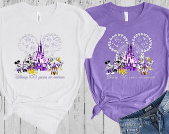 Disney 100 años de maravilla camisa para las celebraciones del 100 aniversario de Disney Camisa de vacaciones de Disney Camisa de regalo de aniversario de Disney para Disney