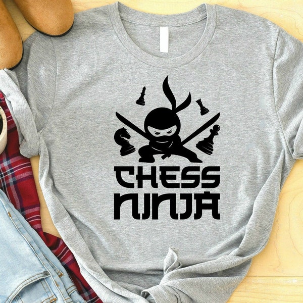 Chess Ninja Shirt, Chess Shirt, Chess Lover Shirt, Chess Player Shirt, Cool Chess Shirt ,Game Shirt, Funny Chess Shirt, Chess Gift