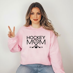 Hockey Mom Number Sweatshirt Hockey Player Sweatshirt Custom - Etsy