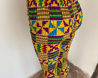 Leggings elásticos tradicionales con estampado africano