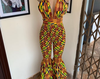 Traditional African Print Jumpsuit