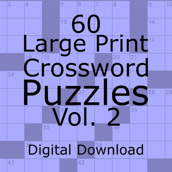 60 Large Print Crossword Puzzles Vol. 2