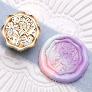 Sakula love song Wax Seal Stamp Kit,cherry blossom wax seal kit, envelope seal stamp, invitation seal stamp