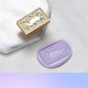 Lily of the valley frame Wax Seal Stamp Kit, botanicalwax seal kit, envelope seal stamp, invitation seal stamp