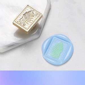 Fern leaf stamp Wax Seal Stamp Kit,fern leaf  wax seal kit, envelope seal stamp, invitation seal stamp