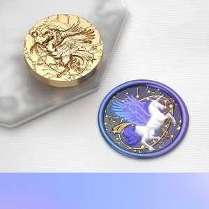 3D star unicorn Wax Seal Stamp Kit,unicorn wax seal kit, envelope seal stamp, invitation seal stamp