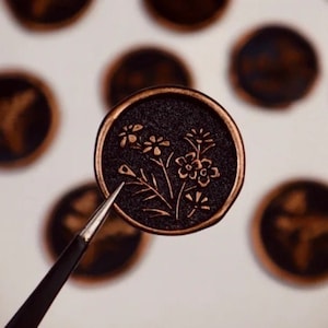 Chamomile Wax Seal Stamp Kit, flower wax seal kit, envelope seal stamp, invitation seal stamp