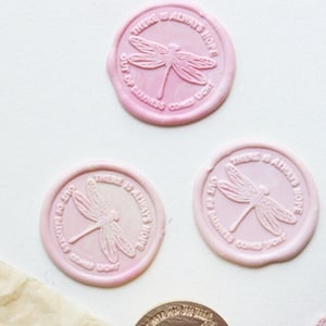 Dragonfly Wax Seal Stamp Kit, insect wax seal kit, envelope seal stamp, invitation seal stamp