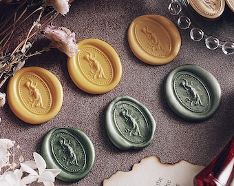 3D Themis goddess Wax Seal Stamp Kit, goddess wax seal kit, envelope seal stamp, invitation seal stamp