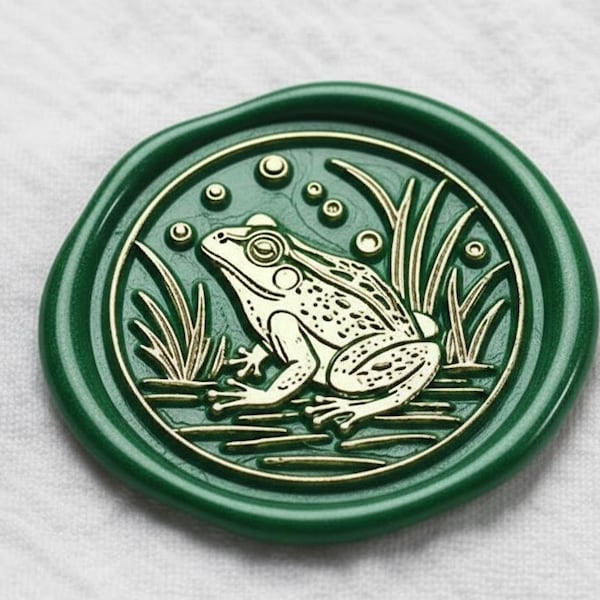 Frog Wax Seal Stamp Kit,  wax seal kit, envelope seal stamp, invitation seal stamp