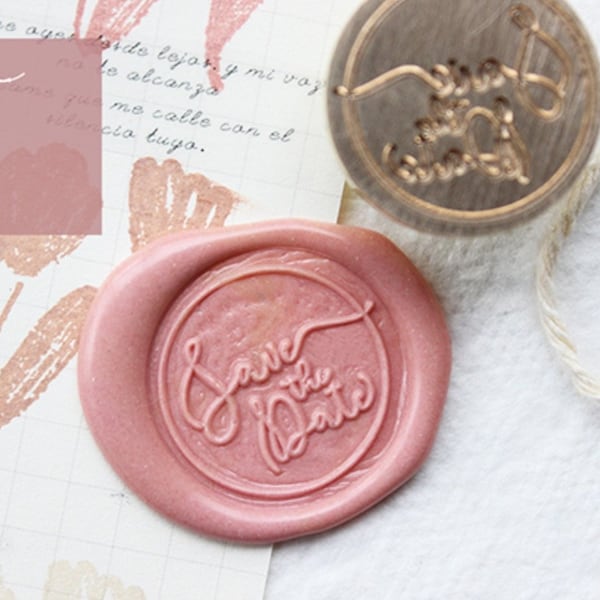 Save the date Wax Seal Stamp Kit,wedding wax seal kit, envelope seal stamp, invitation seal stamp