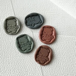 Little bear Wax Seal Stamp Kit, decorative wax seal kit, envelope seal stamp, invitation seal stamp