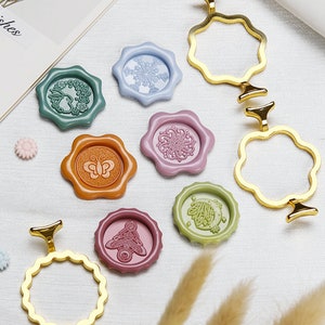 Wax Sealing Tool,Wax Seal Stamp Shape Fixer,DIY Tools For 2.5cm/3cm Accessories, Invitation Greeting Card Wedding Seals Styling Design