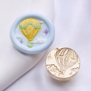 Fantasy hot air balloon Wax Seal Stamp Kit,balloon wax seal kit, envelope seal stamp, invitation seal stamp