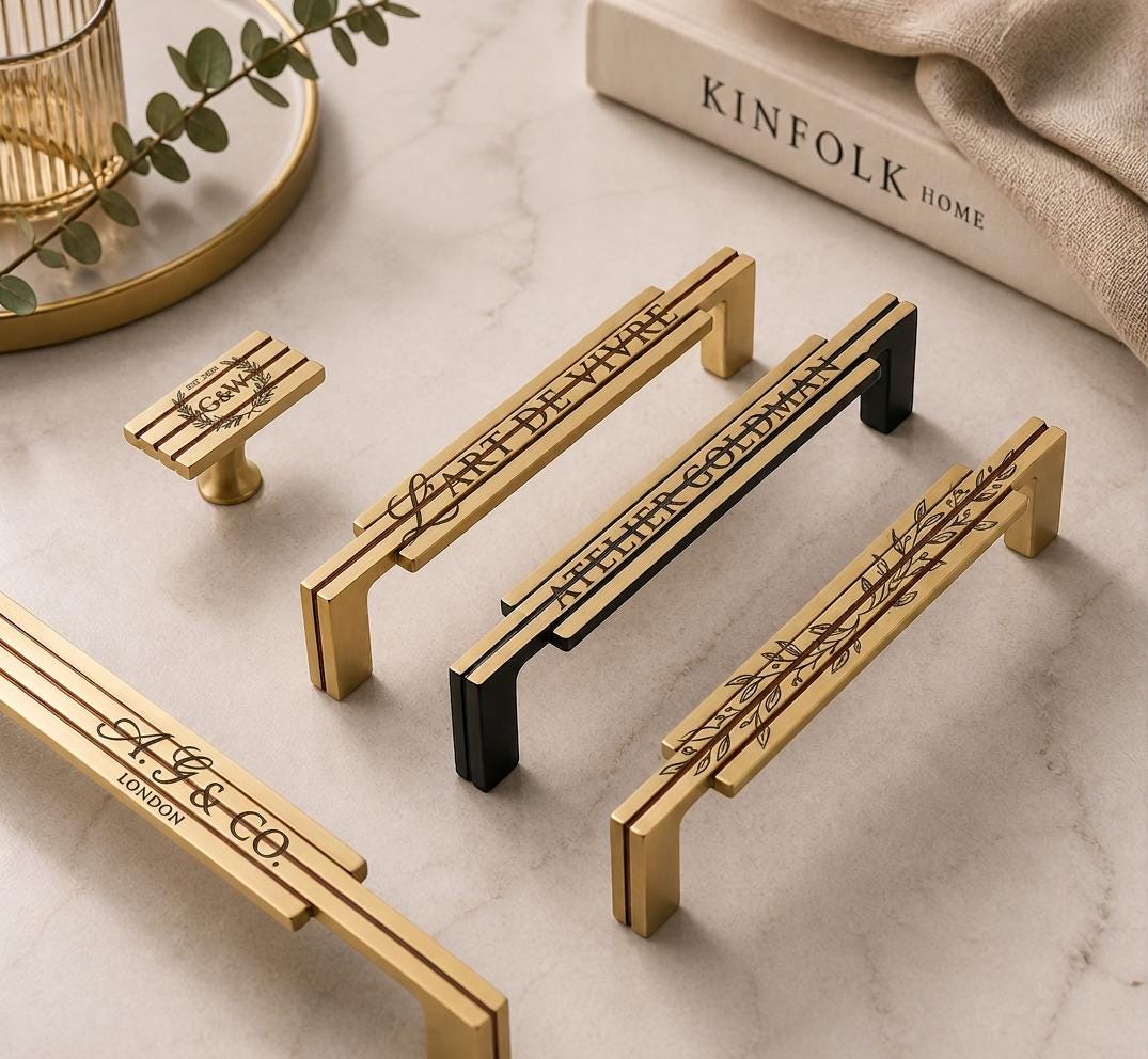 antique gold dresser pulls Light Luxury Polished Gold Cabinet Pulls and Knobs – KAHO Hardware