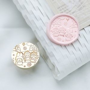 Cute rabbit Wax Seal Stamp Kit, bunny  wax seal kit, envelope seal stamp, invitation seal stamp