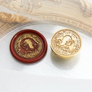 Beauty and the beast Wax Seal Stamp Kit, funny journal wax seal kit, envelope seal stamp, invitation seal stamp, packaging stamp