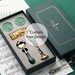 Custom Wedding Wax Seal Stamp Kit, Personalized stamp green box gift set, envelope seal stamp, invitation seal stamp 