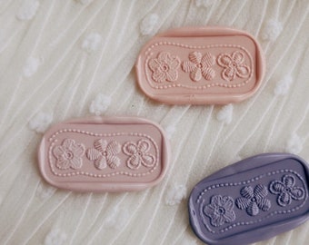 Flower luck Wax Seal Stamp Kit, decorative wax seal kit, envelope seal stamp, invitation seal stamp
