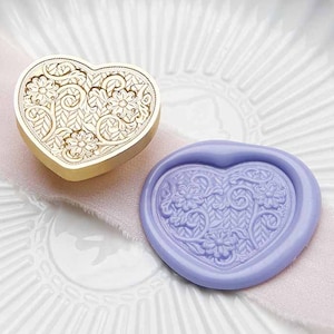 3D Flower pillow Wax Seal Stamp Kit,flower wax seal kit, envelope seal stamp, invitation seal stamp
