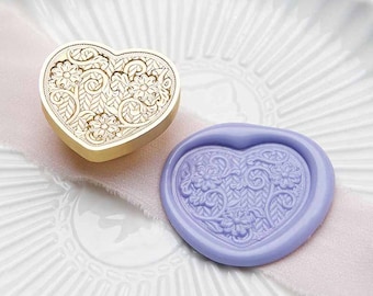 3D Flower pillow Wax Seal Stamp Kit,flower wax seal kit, envelope seal stamp, invitation seal stamp