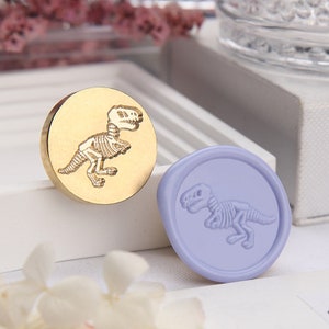 Dinosaur fossil Wax Seal Stamp Kit, ancient wax seal kit, envelope seal stamp, invitation seal stamp