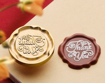 Thank you Wax Seal Stamp Kit, wax seal kit, envelope seal stamp, invitation seal stamp