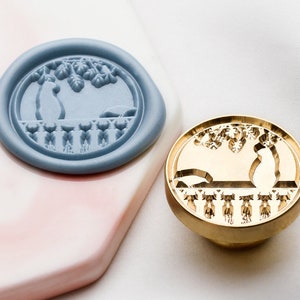 Summer cat Wax Seal Stamp Kit,cat wax seal kit, envelope seal stamp, invitation seal stamp