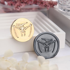 Pterosaur fossil Wax Seal Stamp Kit, ancient wax seal kit, envelope seal stamp, invitation seal stamp
